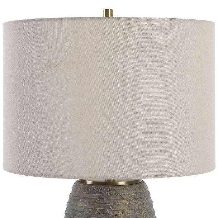 Uttermost 30252-1 One Light Table Lamp, Antiqued Brass