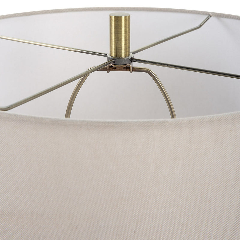Uttermost 30252-1 One Light Table Lamp, Antiqued Brass