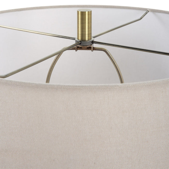Uttermost 30252-1 One Light Table Lamp, Antiqued Brass