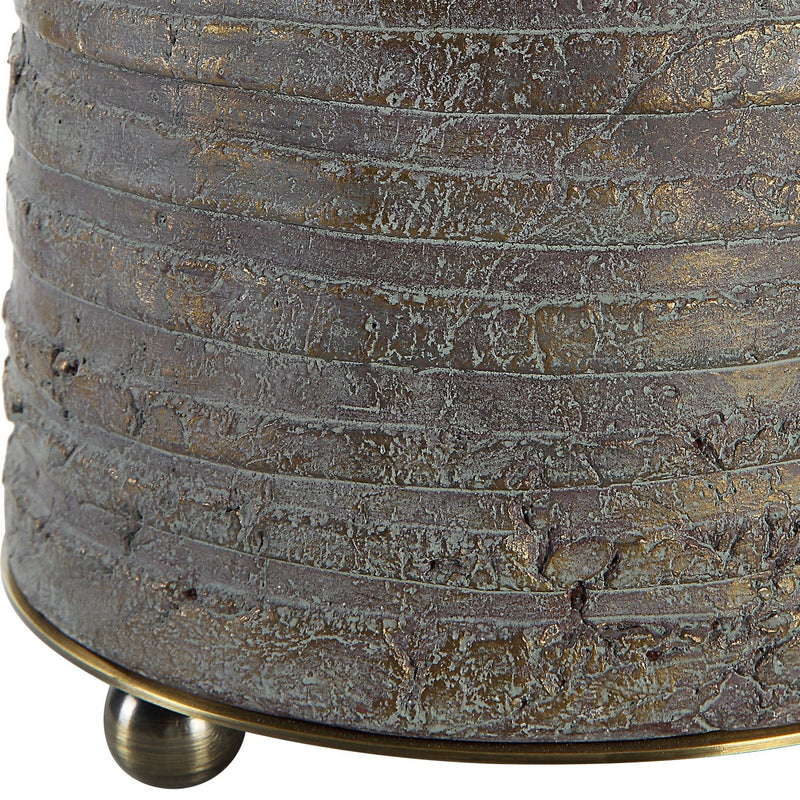 Uttermost 30252-1 One Light Table Lamp, Antiqued Brass