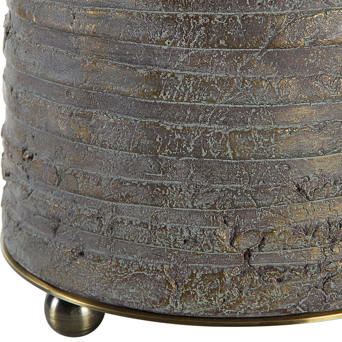 Uttermost 30252-1 One Light Table Lamp, Antiqued Brass