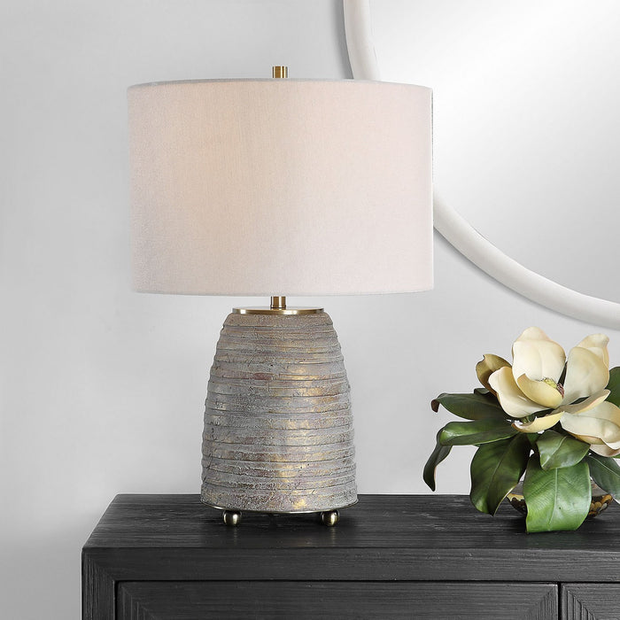 Uttermost 30252-1 One Light Table Lamp, Antiqued Brass