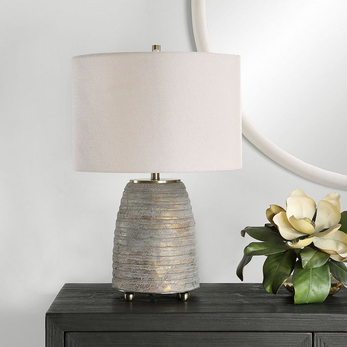Uttermost 30252-1 One Light Table Lamp, Antiqued Brass