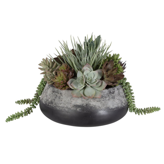 Uttermost 60214 Centerpiece, Green And Burgundy