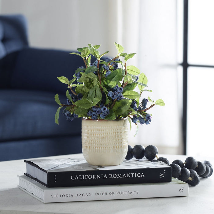 Uttermost 60215 Fields Accent, Blueberry