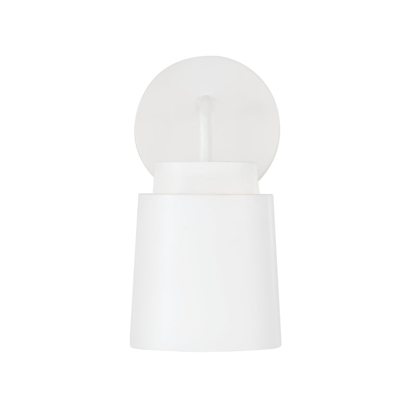 Capital Lighting AA1035WE One Light Wall Sconce, Matte White