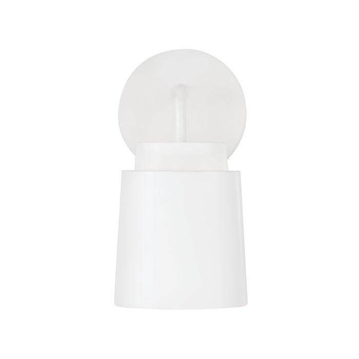 Capital Lighting AA1035WE One Light Wall Sconce, Matte White
