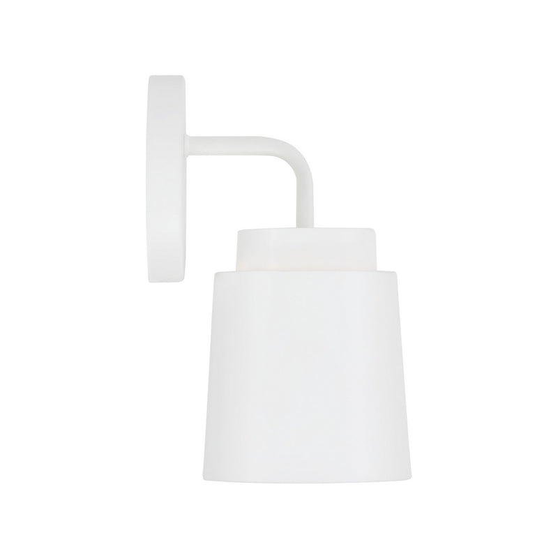 Capital Lighting AA1035WE One Light Wall Sconce, Matte White