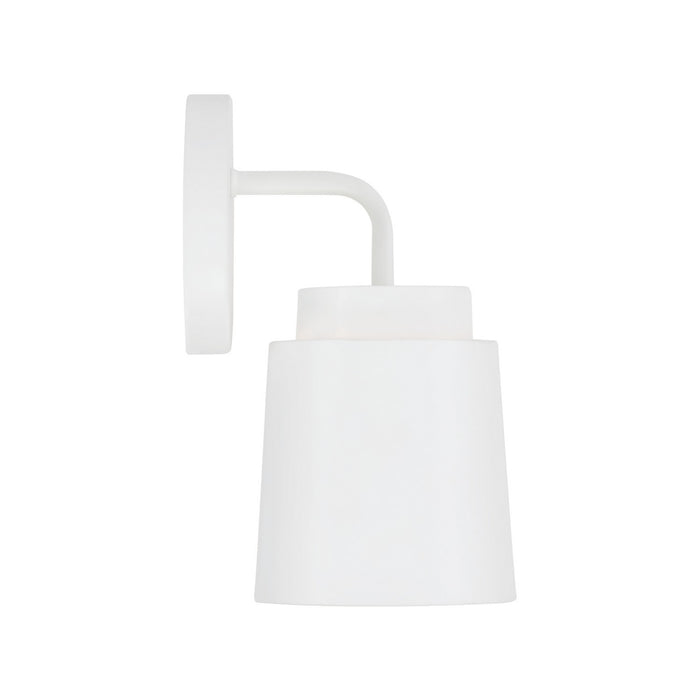Capital Lighting AA1035WE One Light Wall Sconce, Matte White