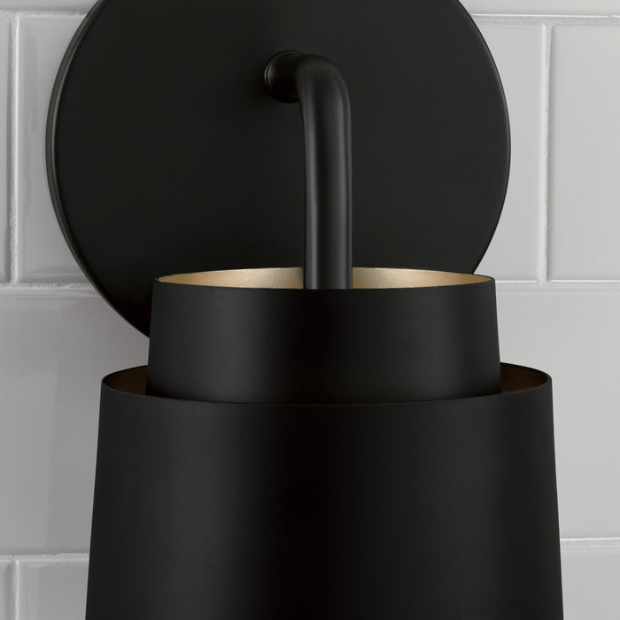 Capital Lighting AA1035MB One Light Wall Sconce, Matte Black