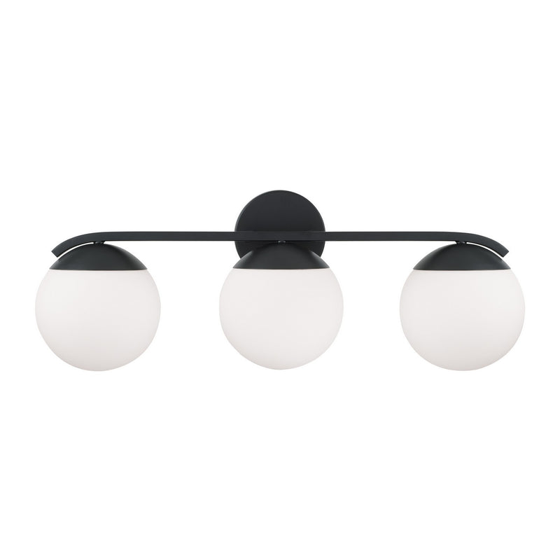Capital Lighting AA1033MB Three Light Vanity, Matte Black