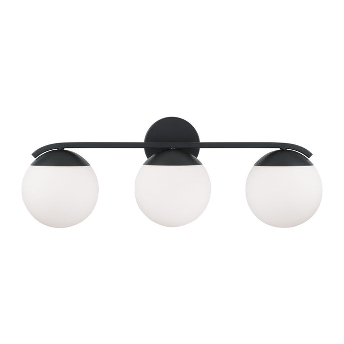 Capital Lighting AA1033MB Three Light Vanity, Matte Black