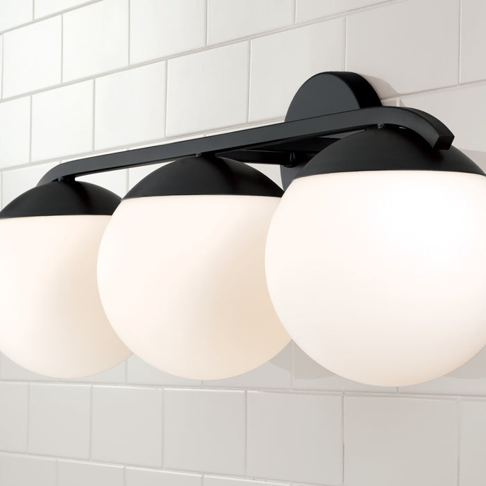 Capital Lighting AA1033MB Three Light Vanity, Matte Black