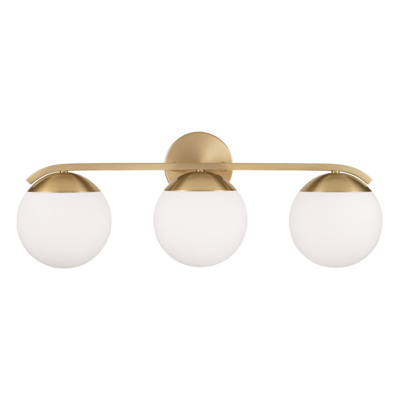 Capital Lighting AA1033MA Three Light Vanity, Matte Brass
