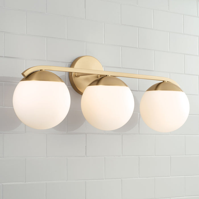 Capital Lighting AA1033MA Three Light Vanity, Matte Brass