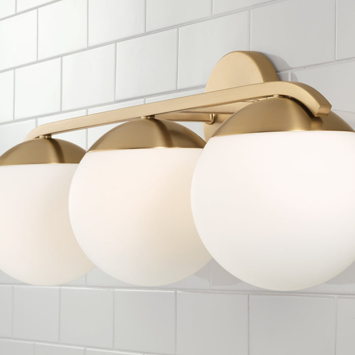 Capital Lighting AA1033MA Three Light Vanity, Matte Brass