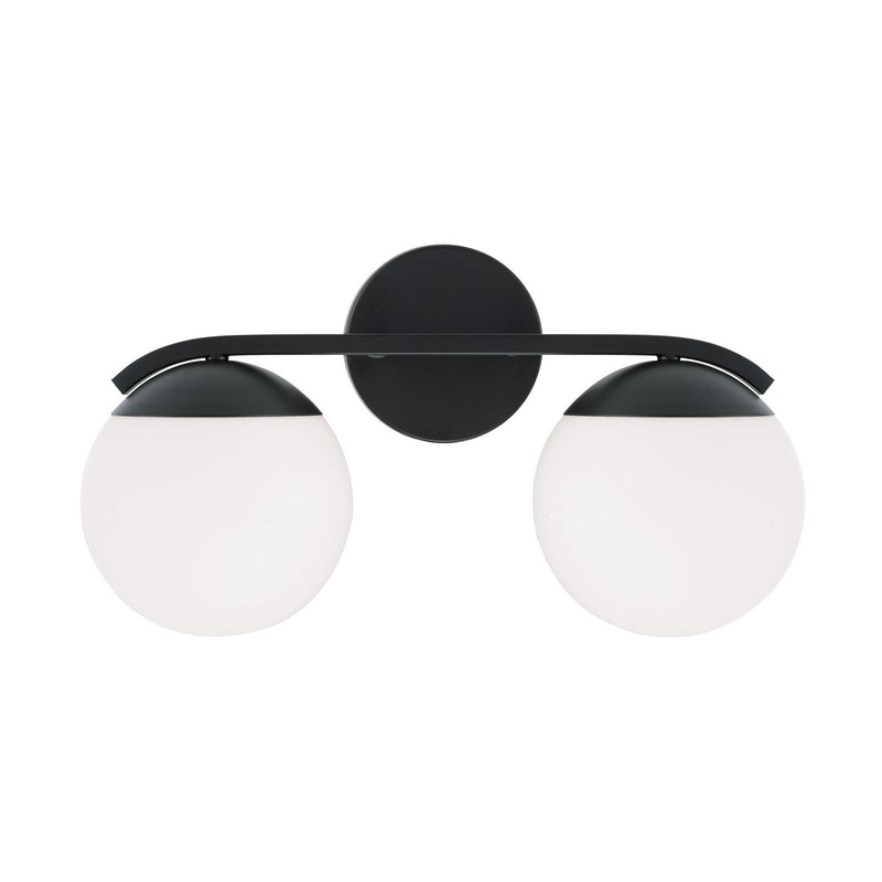 Capital Lighting AA1032MB Two Light Vanity, Matte Black