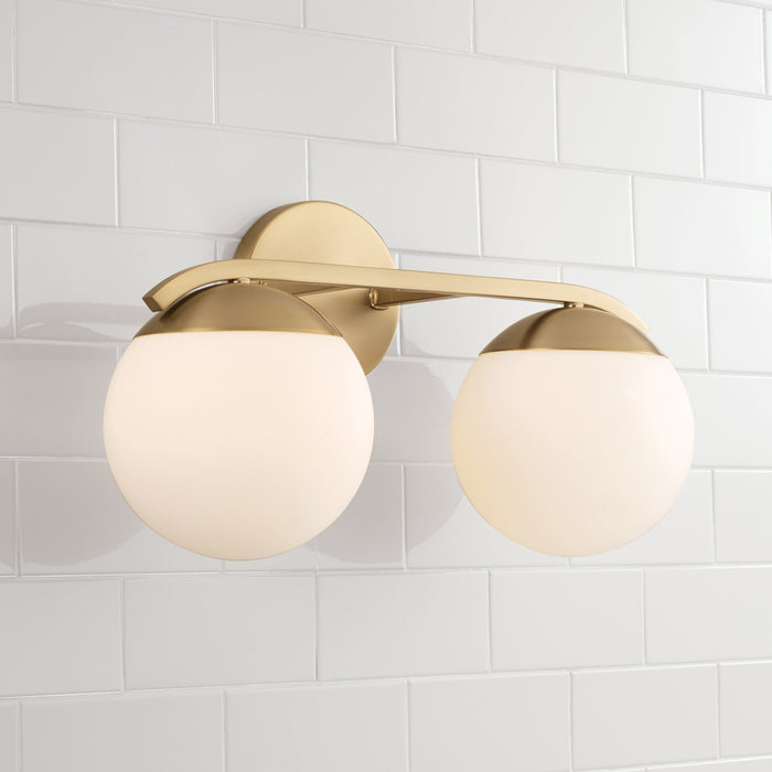 Capital Lighting AA1032MA Two Light Vanity, Matte Brass
