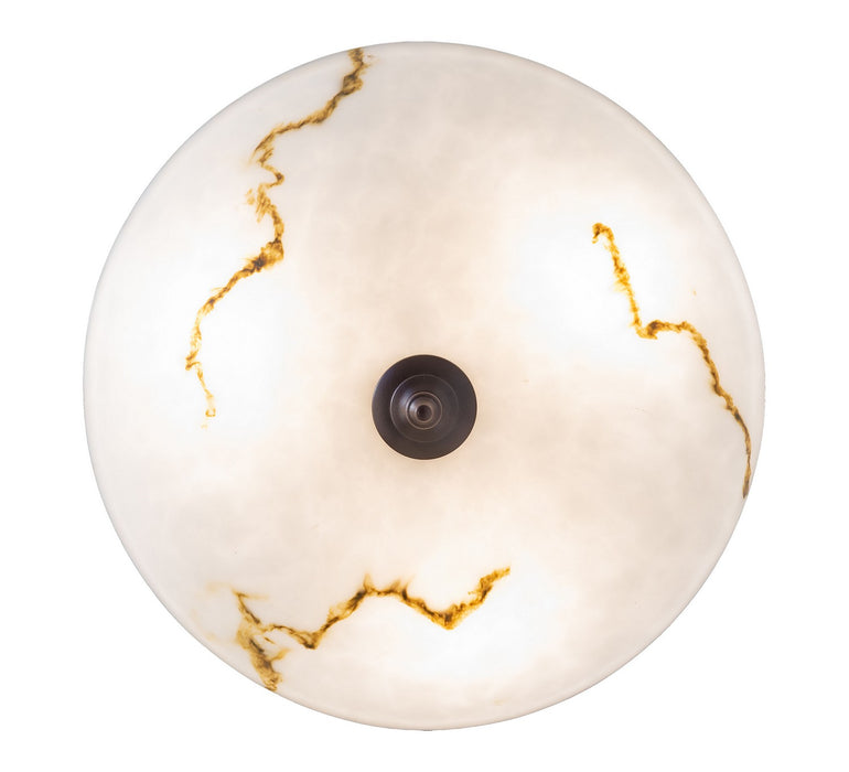 Meyda Tiffany 262430 Three Light Semi-Flushmount, Mahogany Bronze