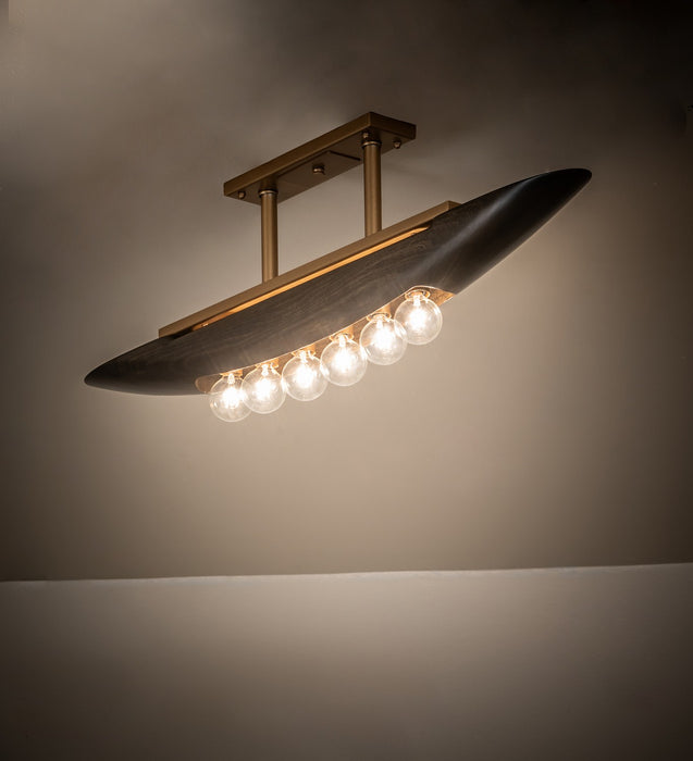 Meyda Tiffany 265358 LED Pendant, Gold Metallic