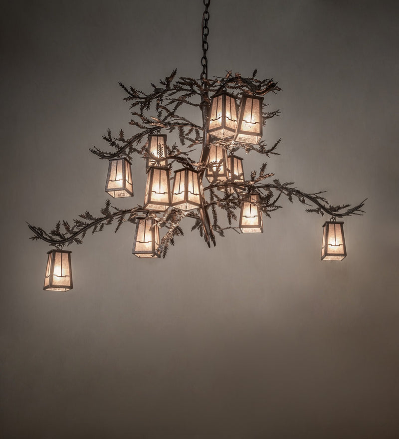 Meyda Tiffany 266421 12 Light Chandelier, Copper Vein