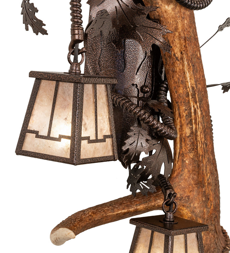 Meyda Tiffany 266426 Three Light Wall Sconce, Copper Vein