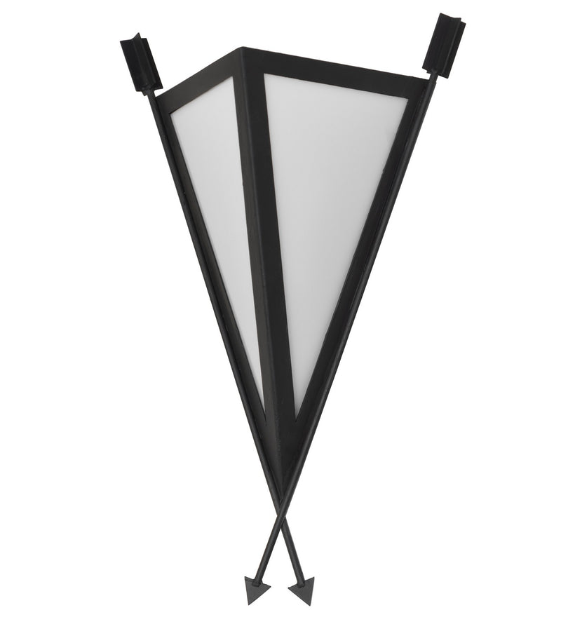 Meyda Tiffany 266435 One Light Wall Sconce, Costello Black
