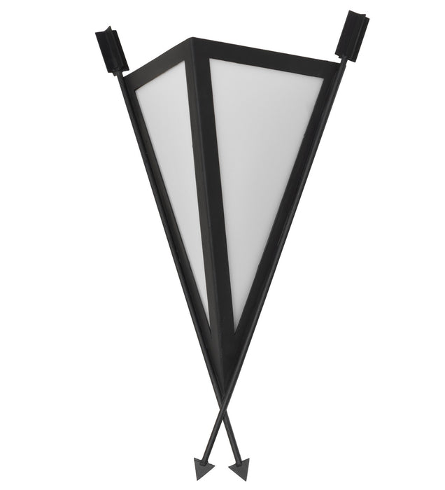 Meyda Tiffany 266435 One Light Wall Sconce, Costello Black