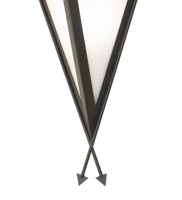 Meyda Tiffany 266435 One Light Wall Sconce, Costello Black