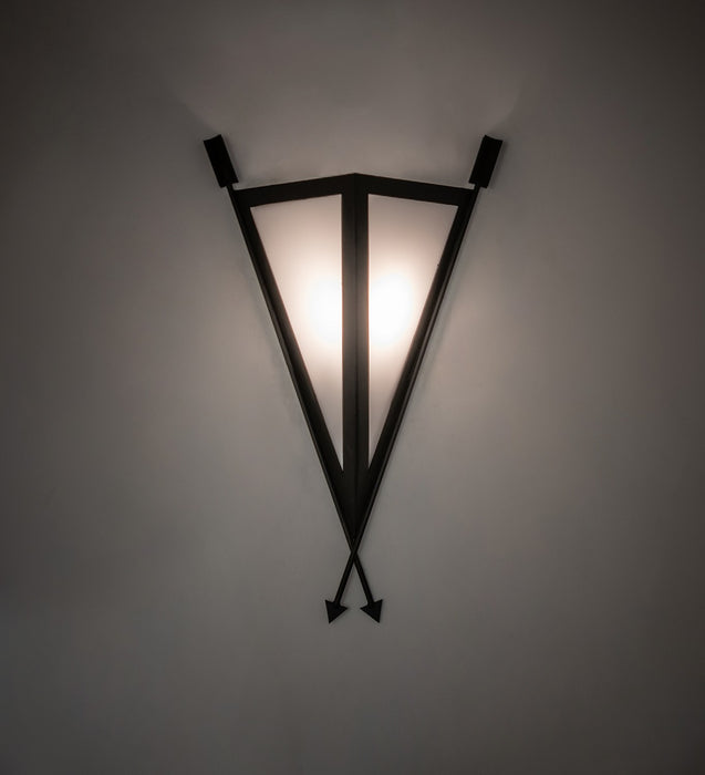 Meyda Tiffany 266435 One Light Wall Sconce, Costello Black