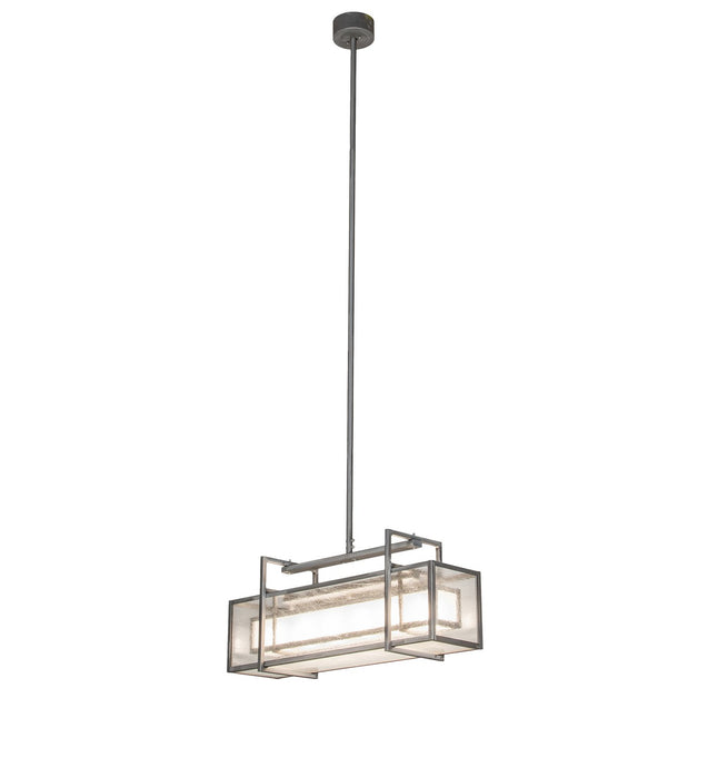 Meyda Tiffany 266567 Six Light Pendant, Matte Clear
