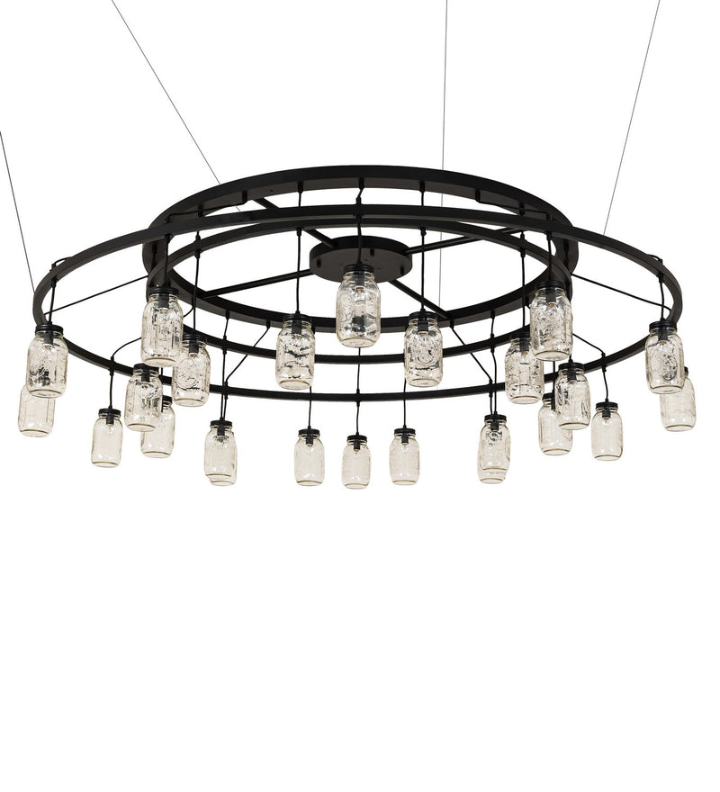 Meyda Tiffany 266583 24 Light Chandelier, Textured Black