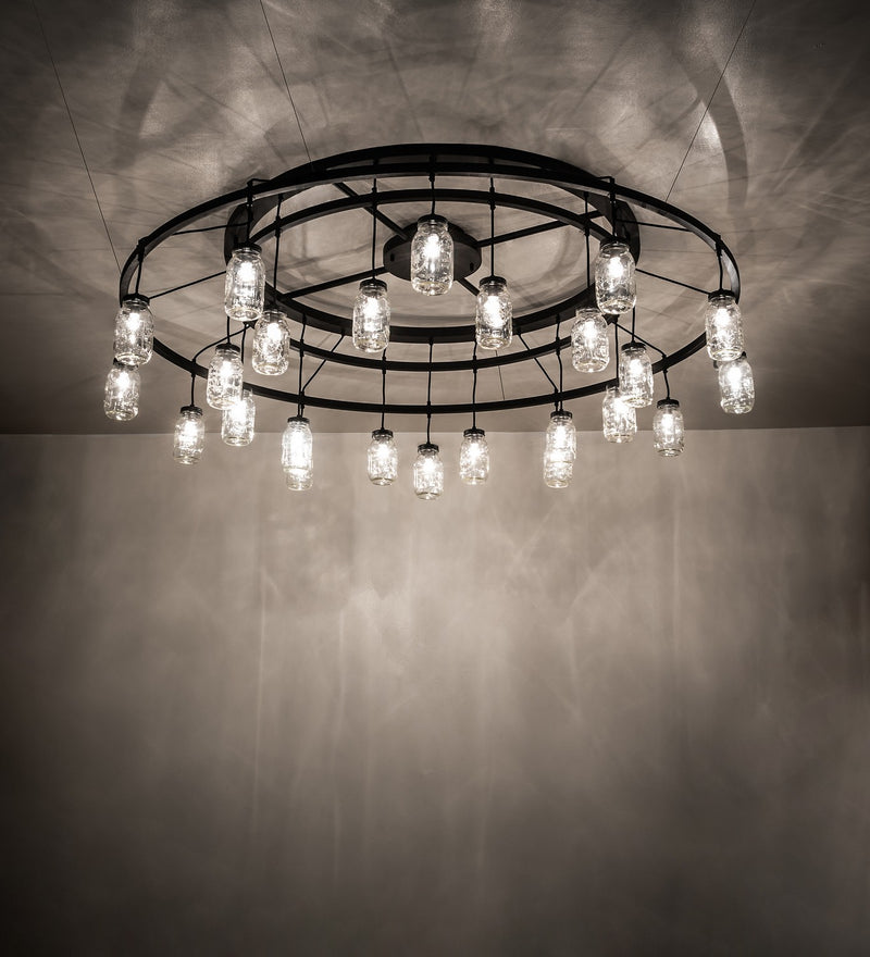 Meyda Tiffany 266583 24 Light Chandelier, Textured Black