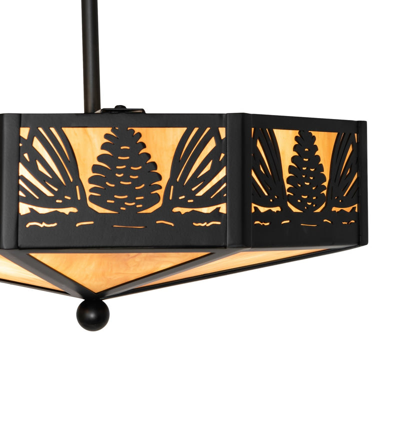 Meyda Tiffany 267161 LED Semi-Flushmount, Solar Black