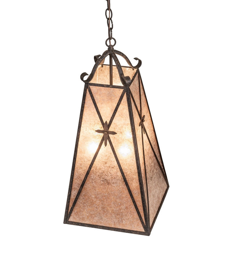 Meyda Tiffany 267162 Four Light Pendant, Coffee Bean & Cortez Gold
