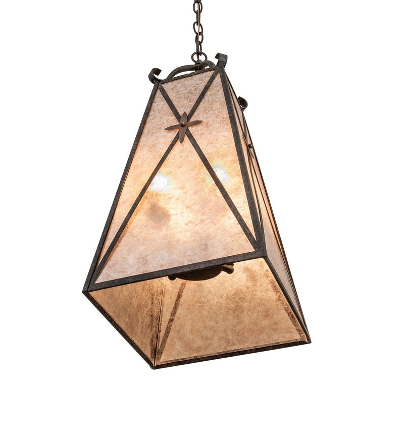 Meyda Tiffany 267162 Four Light Pendant, Coffee Bean & Cortez Gold