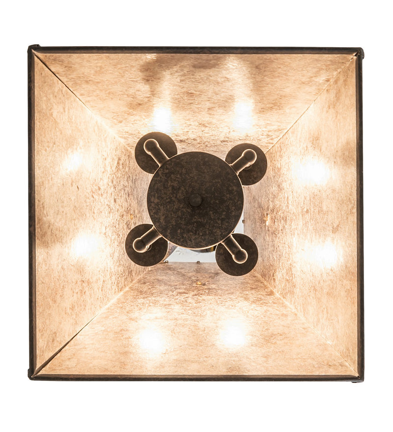 Meyda Tiffany 267162 Four Light Pendant, Coffee Bean & Cortez Gold