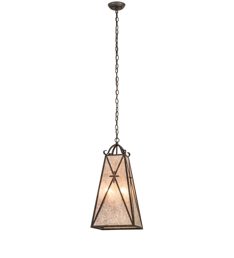 Meyda Tiffany 267162 Four Light Pendant, Coffee Bean & Cortez Gold