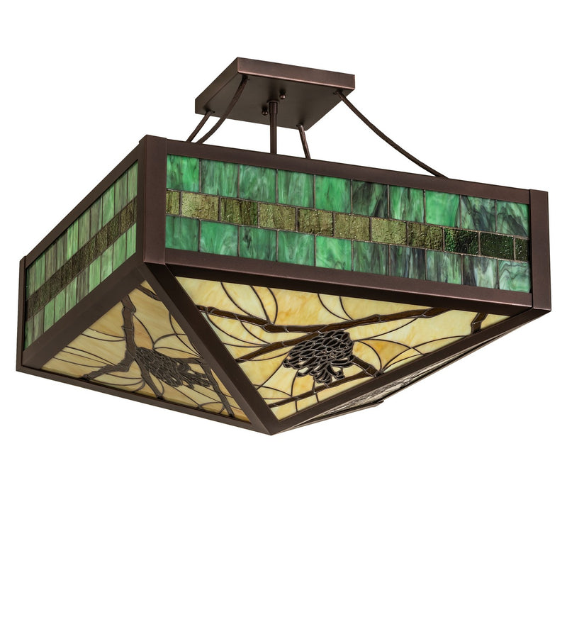 Meyda Tiffany 267792 LED Semi-Flushmount, Oil Rubbed Bronze
