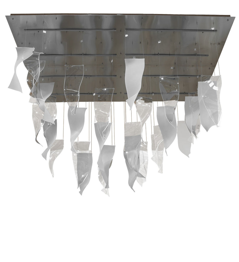 Meyda Tiffany 268605 LED Pendant, Brushed Stainless Steel