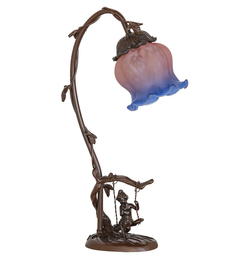 Meyda Tiffany 269729 One Light Mini Lamp, Bronze,Antique Brass