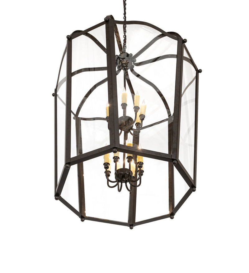 Meyda Tiffany 270313 16 Light Pendant, Bronze Over Textured Black