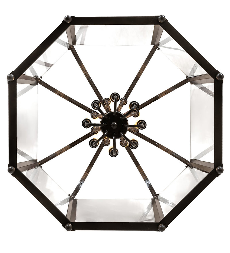 Meyda Tiffany 270313 16 Light Pendant, Bronze Over Textured Black