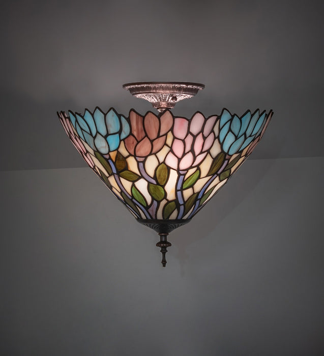 Meyda Tiffany 270498 Three Light Flushmount