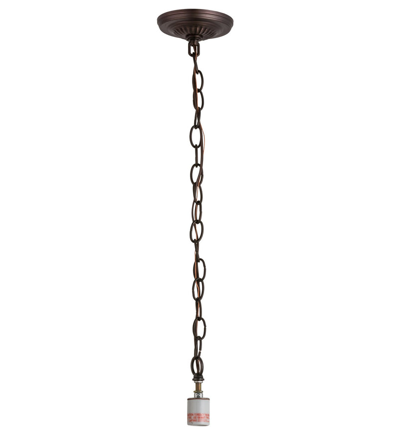 Meyda Tiffany 270649 One Light Mini Pendant, Mahogany Bronze