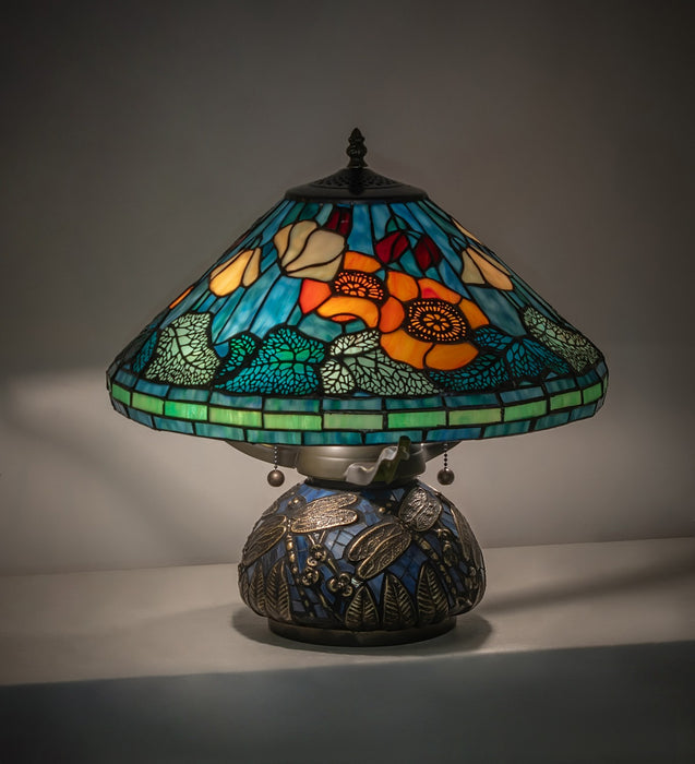 Meyda Tiffany 270666 Two Light Table Lamp, Antique,Mahogany Bronze