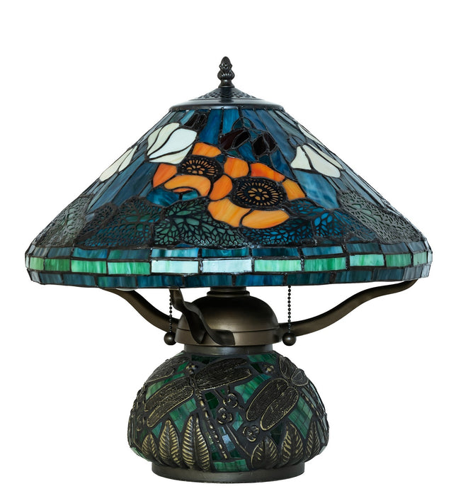 Meyda Tiffany 270669 Two Light Table Lamp, Antique,Mahogany Bronze