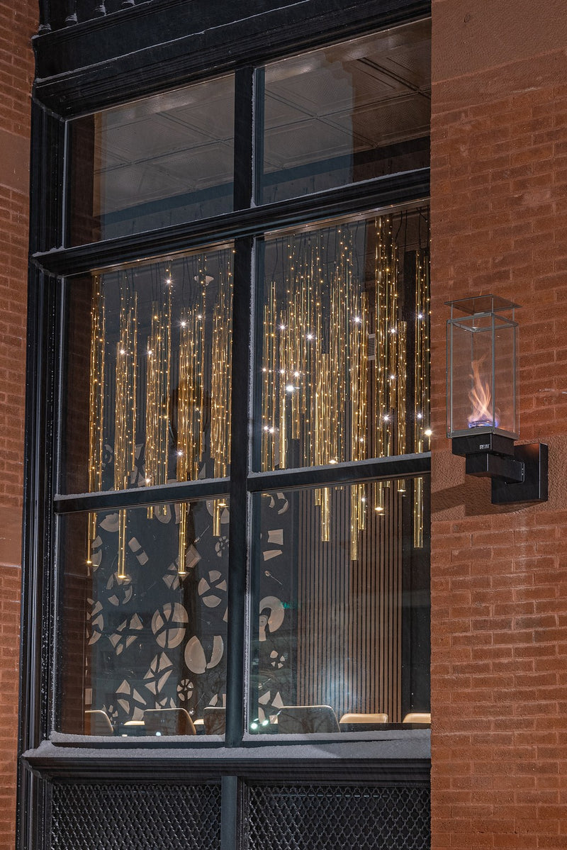 Meyda Tiffany 261998 LED Pendant, Polished Brass & Solar Black