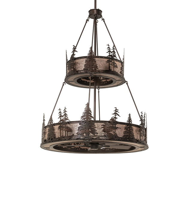 Meyda Tiffany 266427 16 Light Chandel-Air, Copper Vein