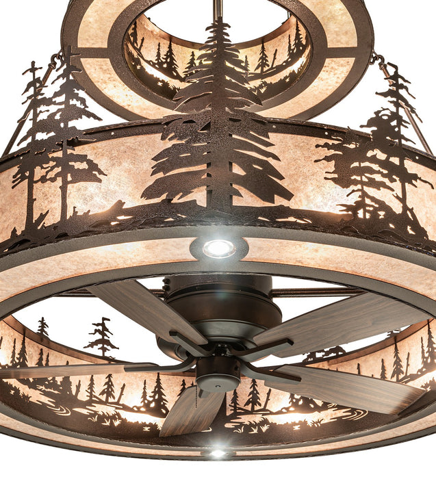 Meyda Tiffany 266427 16 Light Chandel-Air, Copper Vein